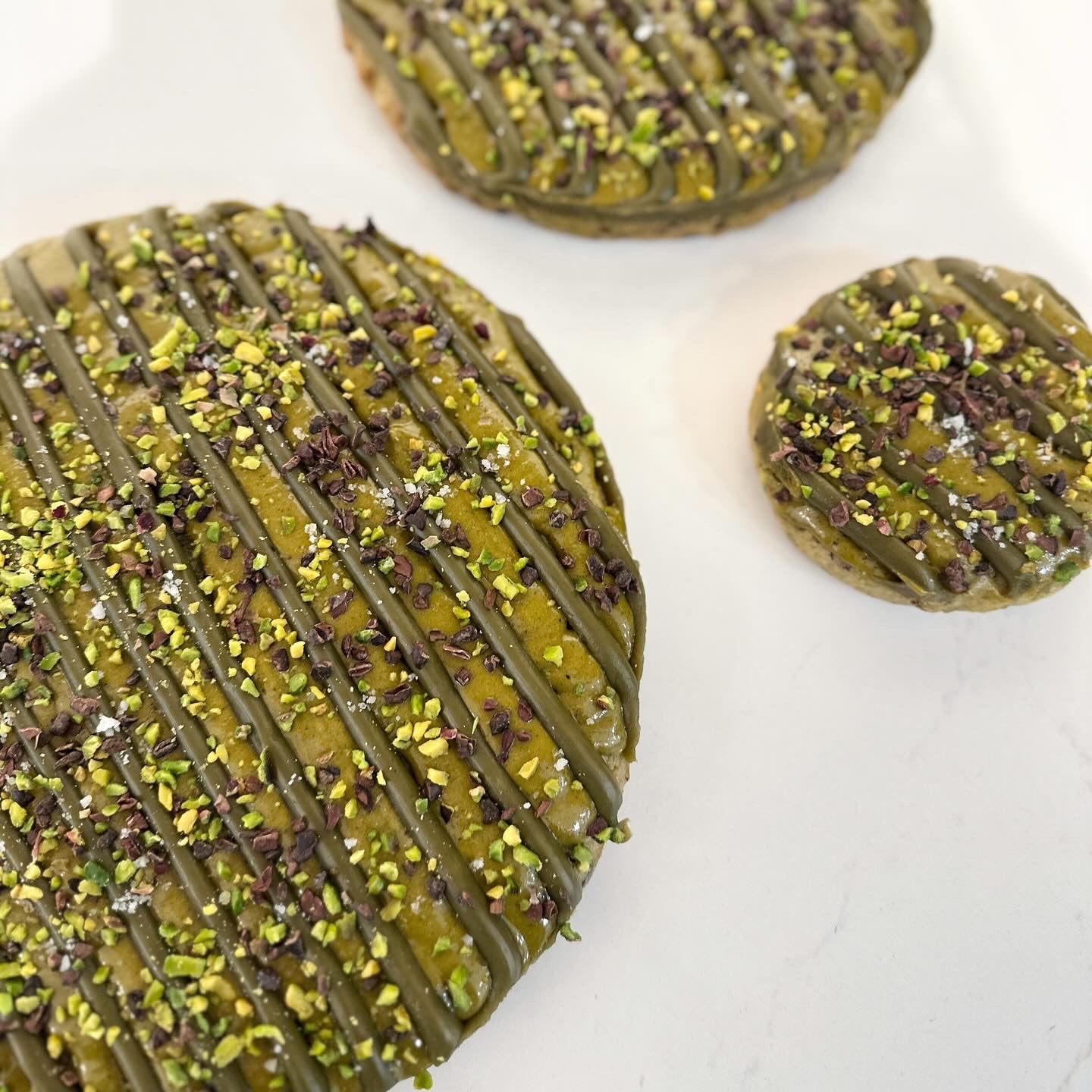 Cookies pistache et pépites de chocolat