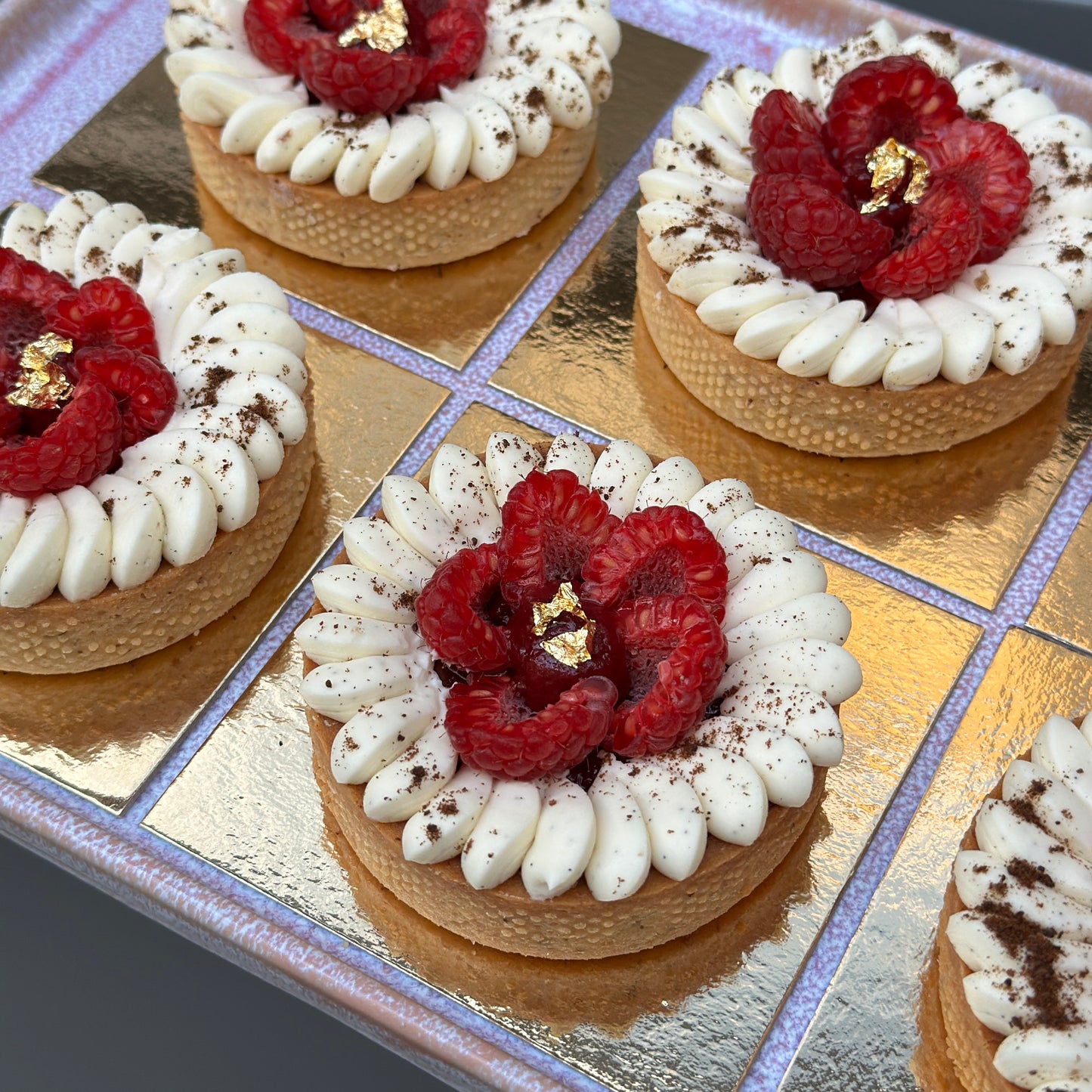 Tarte Vanille Framboise