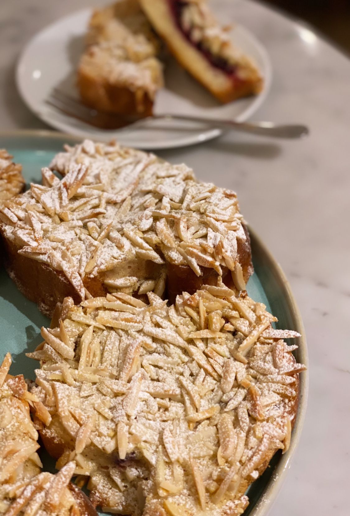 Tartine Brioche Cassis Amandes
