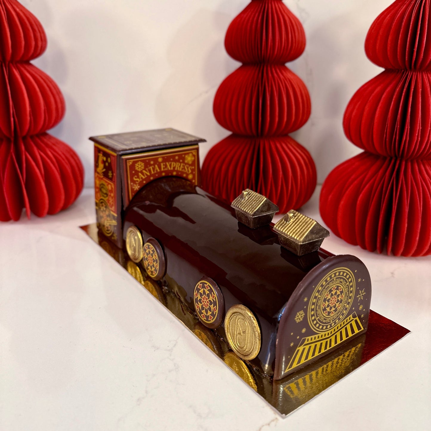 Bûche Chocolat Praliné "Locomotive"